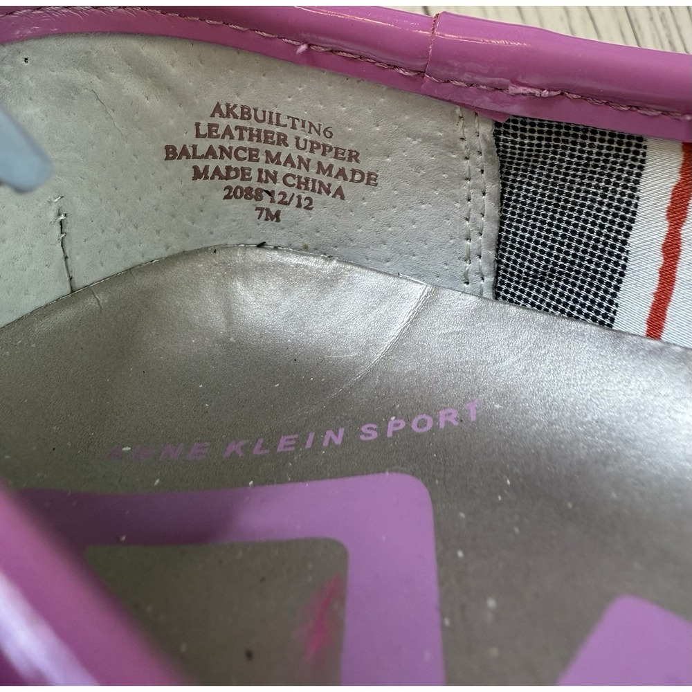 Anne Klein Sport Pink Sparkle Suede Ballet Driving‎ Flats Shoes Bow 7 M Coquette - Picture 6 of 9